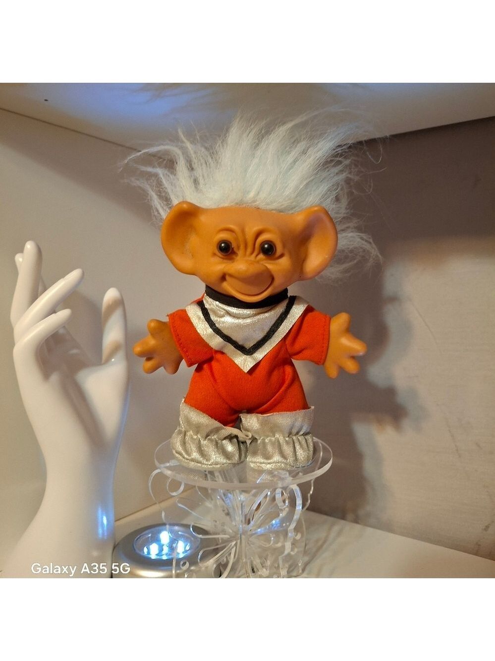 Trolls Space Nic Silver Doll with Fluffy Hair